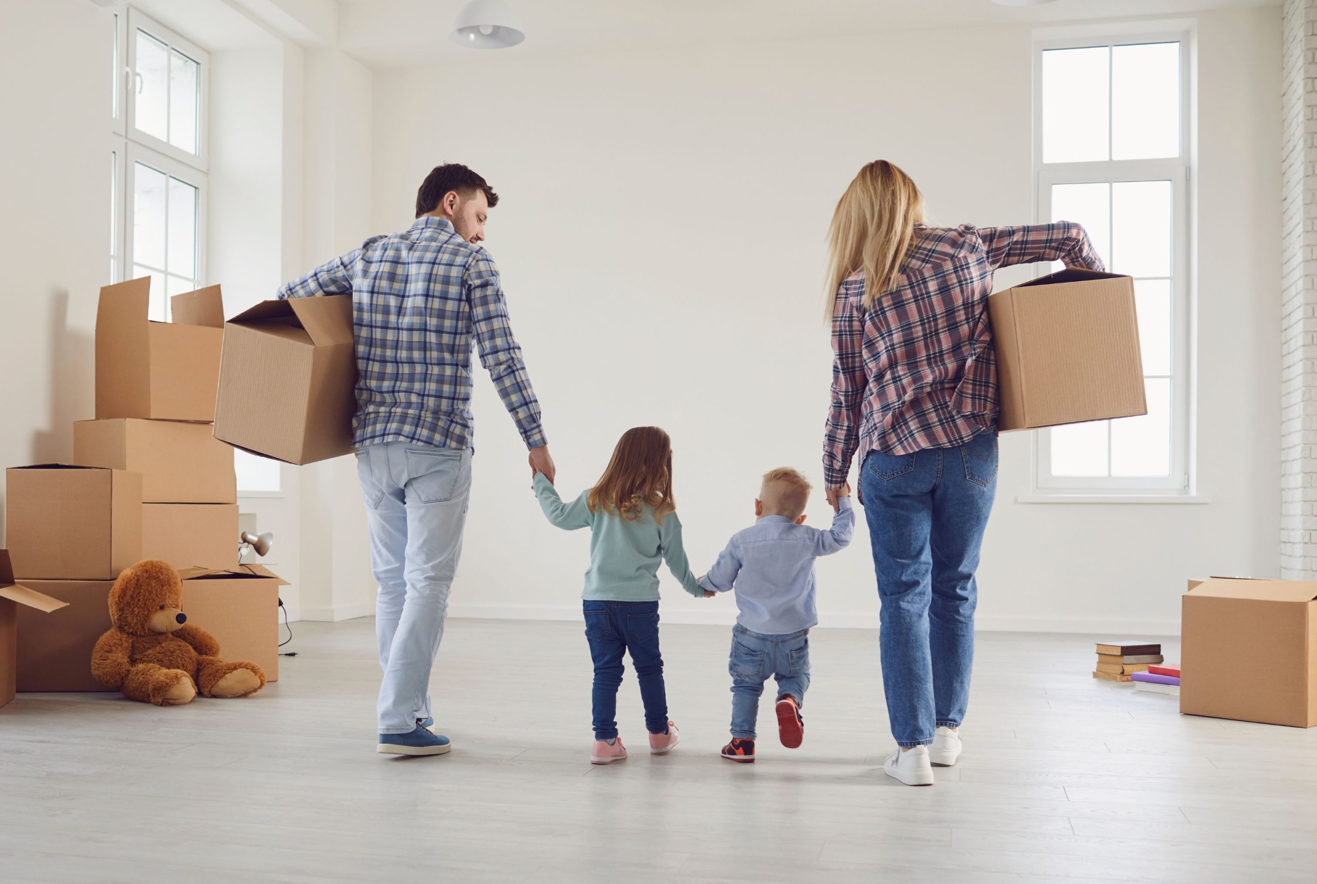 Family in New House